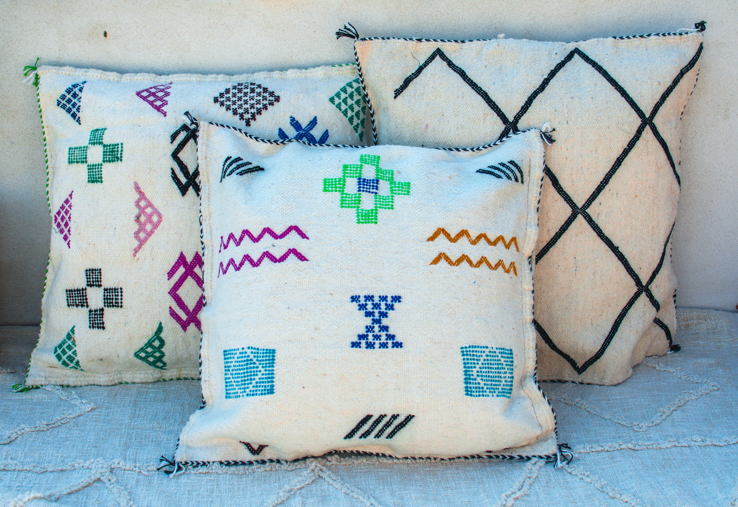 Housse de coussin berbère coloré