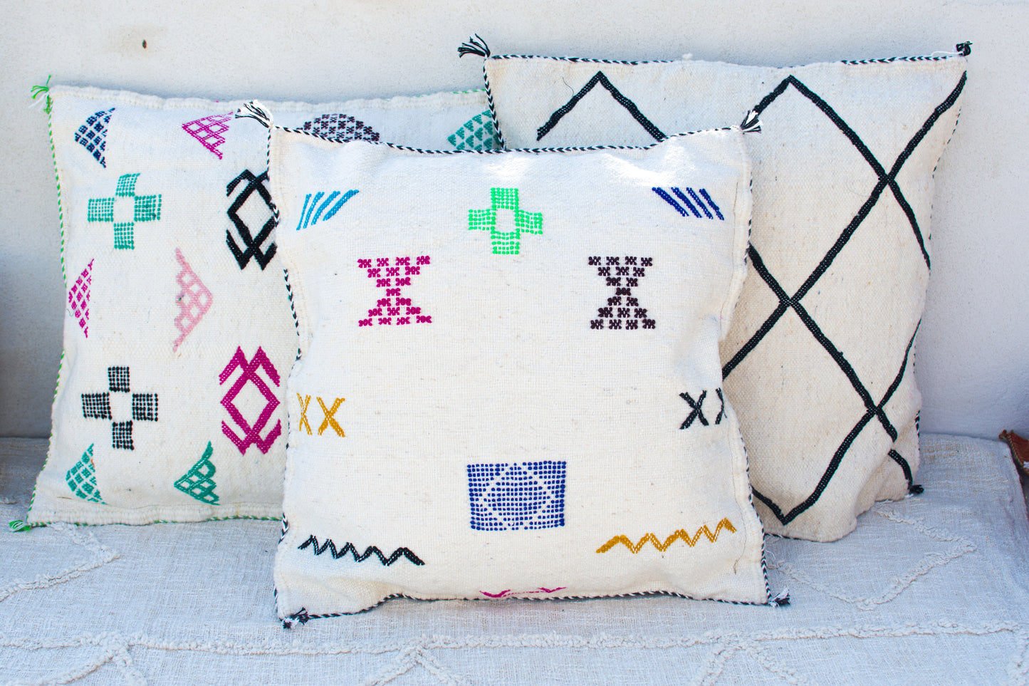Housse de coussin berbère coloré